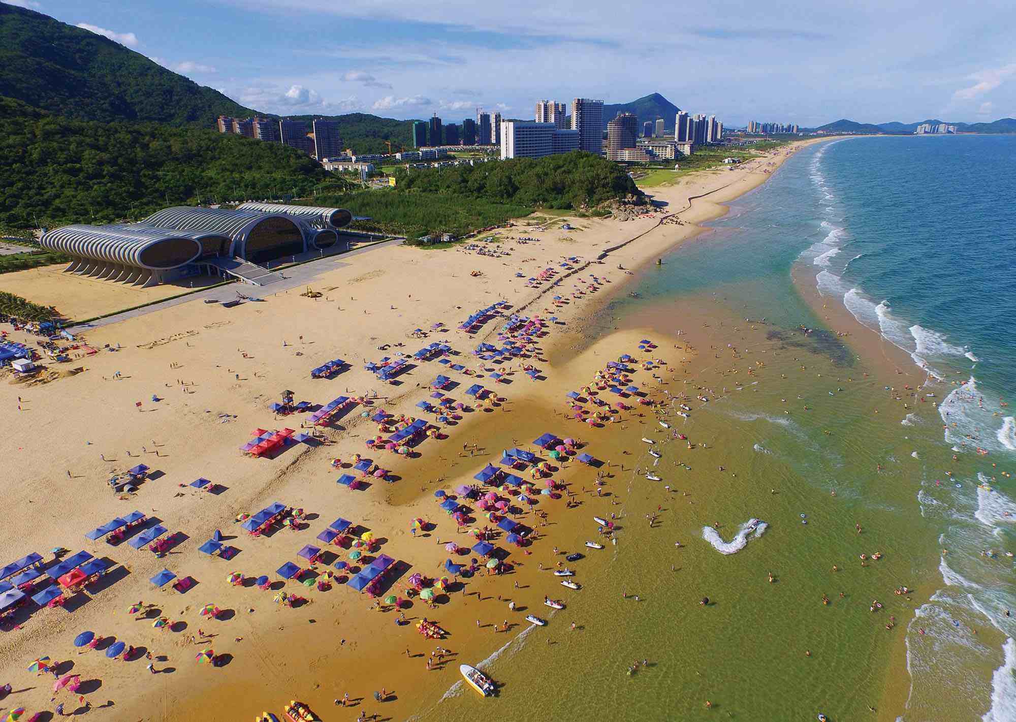 ,北海银滩面积超过大连,烟台,青岛,厦门和北戴河海滨浴场沙滩的总和