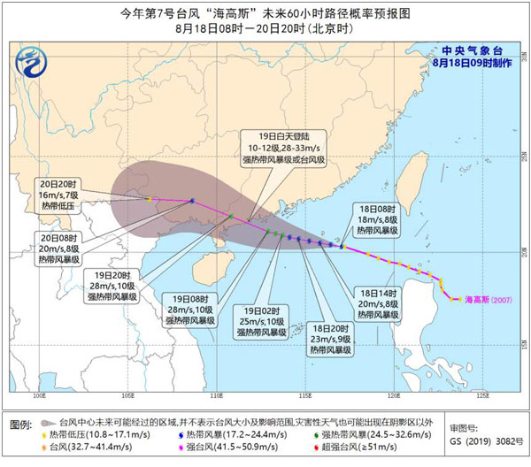 台风海高斯什么时候生成