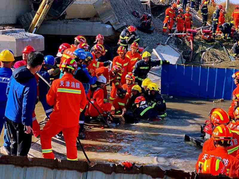 天津铁路桥坍塌事故共致7死5伤,天津铁路