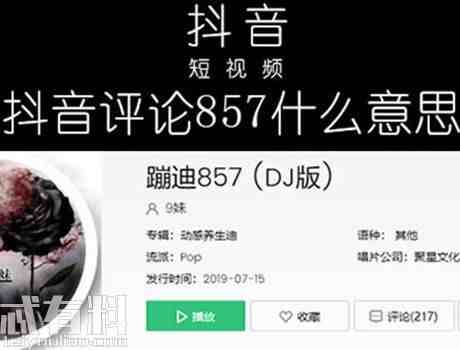 抖音857是什么梗 857梗有什么含义出自哪里