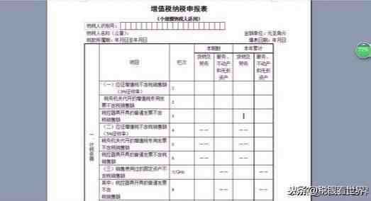 小规模纳税人增值税申报表填报案例及注意要点