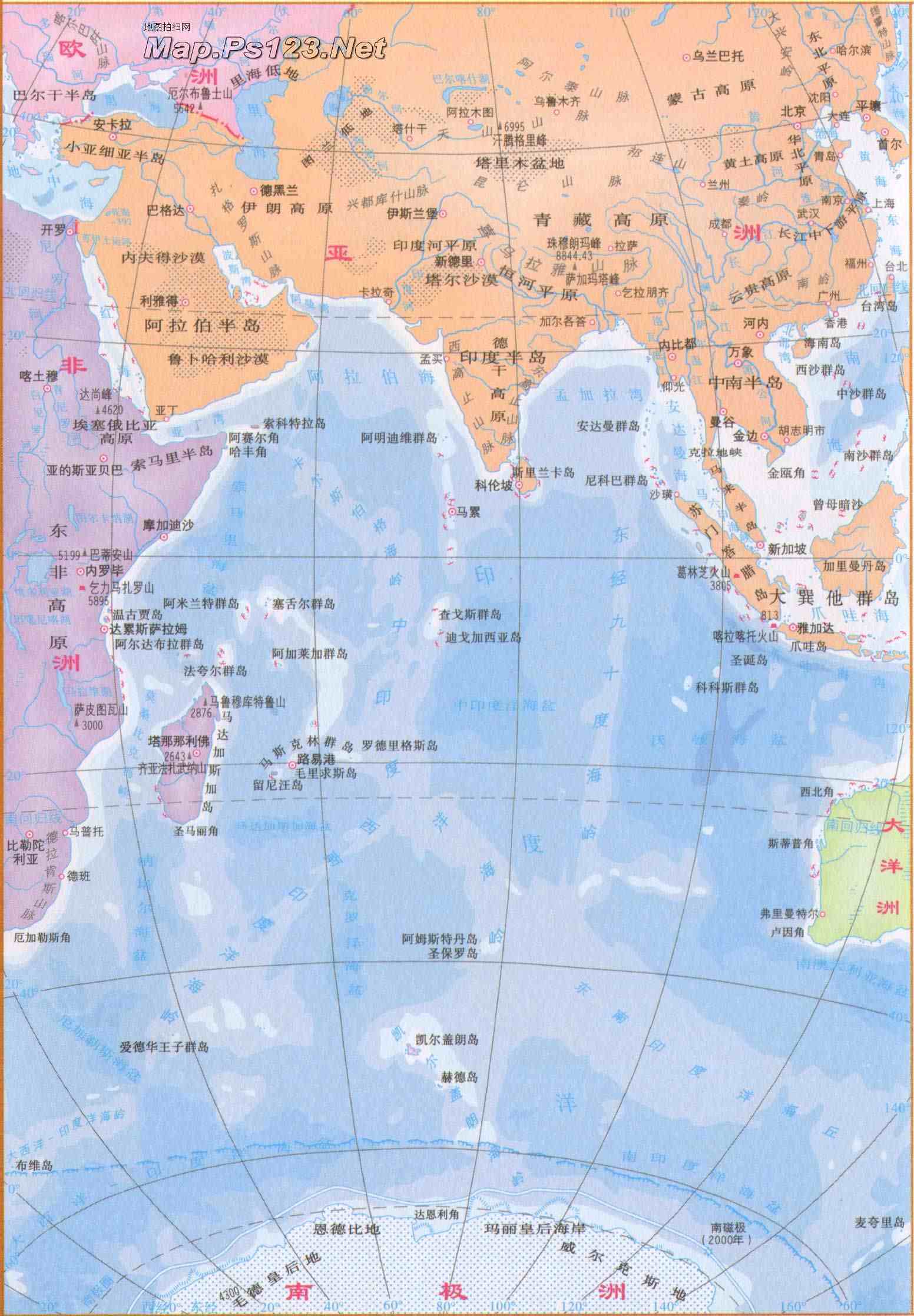 几大洲几大洋|世界七大洲、四大洋