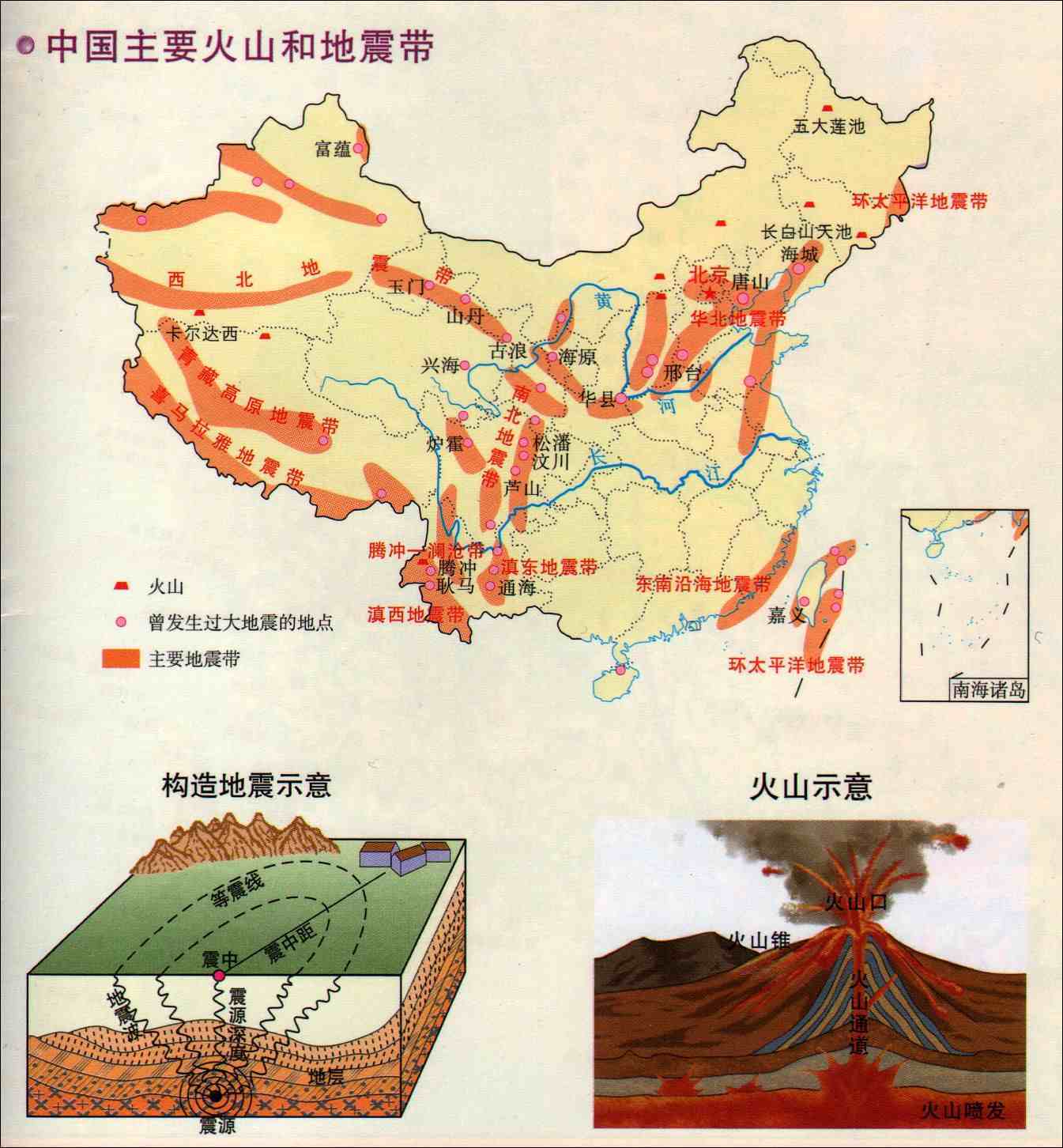 高中地理——每日讲1题（我国的地震、六大板块、板块边界）