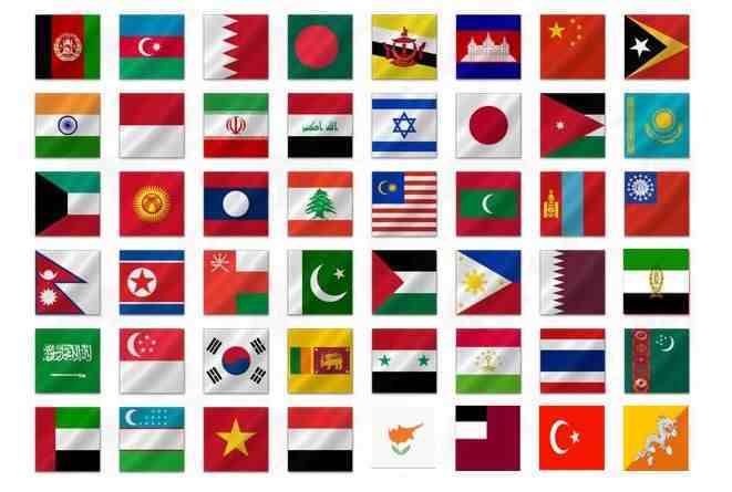 亚洲48个国家的国旗你能说出来几个？10个及格，为孩子值得收藏了