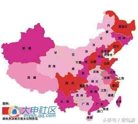 中国美女大盘点，请看地图分布图！