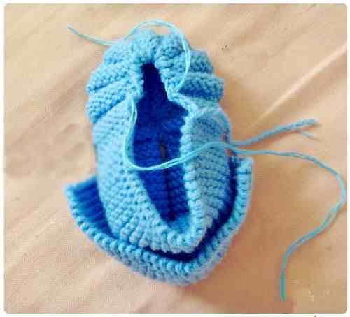 婴儿毛线鞋的织法|2款毛线棒针宝宝鞋教程