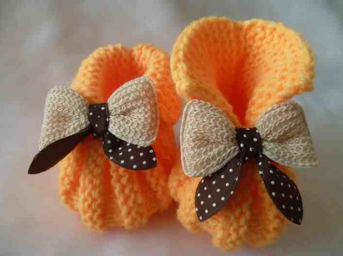 婴儿毛线鞋的织法|2款毛线棒针宝宝鞋教程