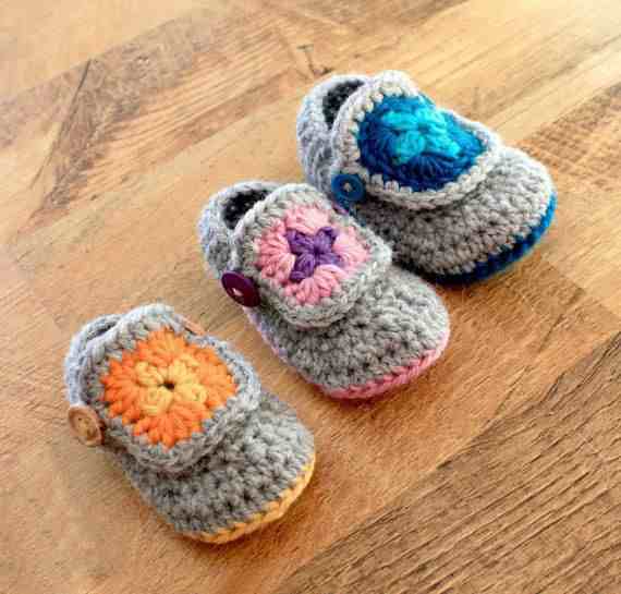 2款毛线棒针宝宝鞋教程，6款宝宝鞋图样，为孩子编织爱心鞋！
