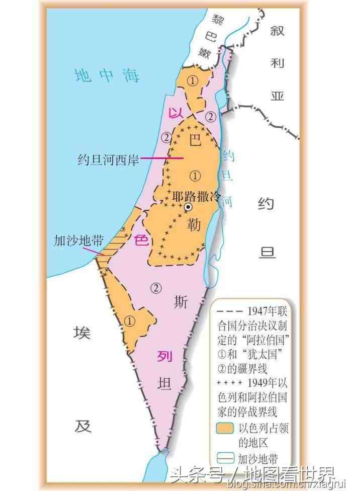 巴勒斯坦地区|巴勒斯坦地区地图