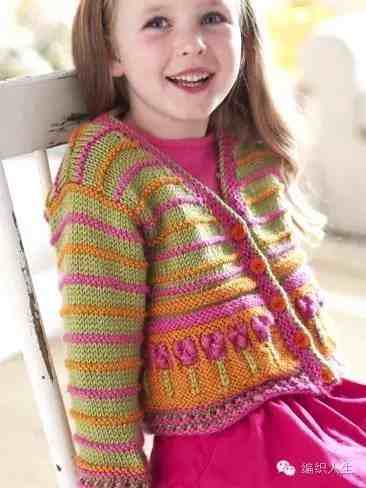 零线太多玩拼色！儿童条纹毛衣这样织，简直太好看了！