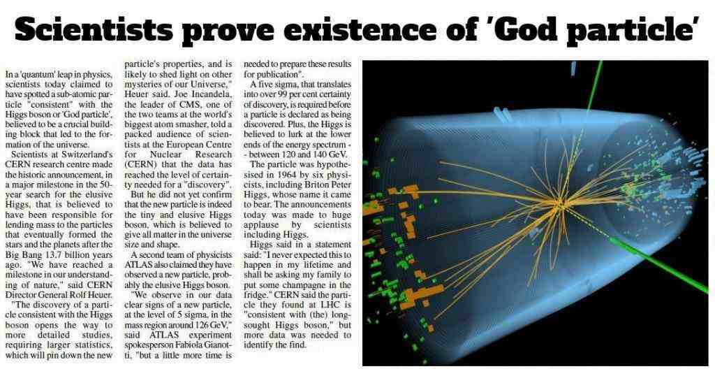 希格斯玻色子|“上帝粒子”的希格斯玻色子