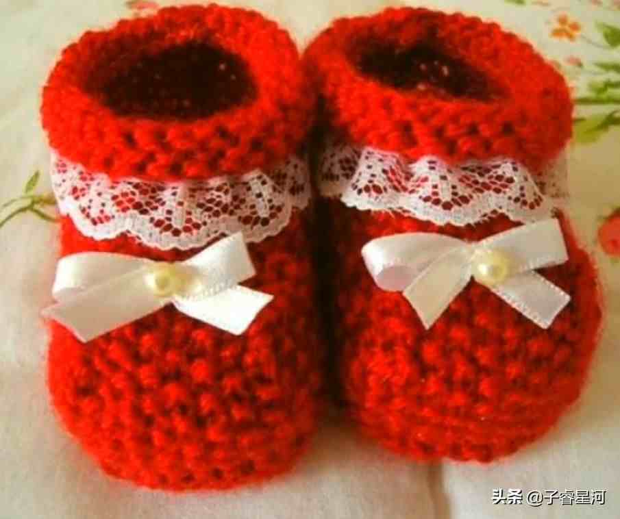 宝宝毛线鞋|小孩毛线鞋