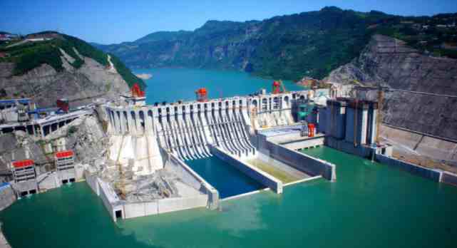 耗资542亿修建的向家坝水电站，中国第三大，世界第五大