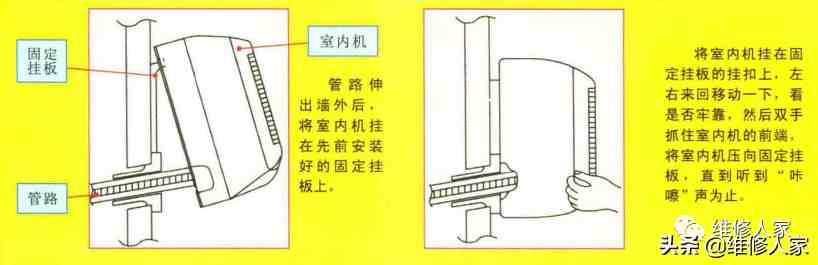 空调室内机|挂式空调室内机安装细节图解