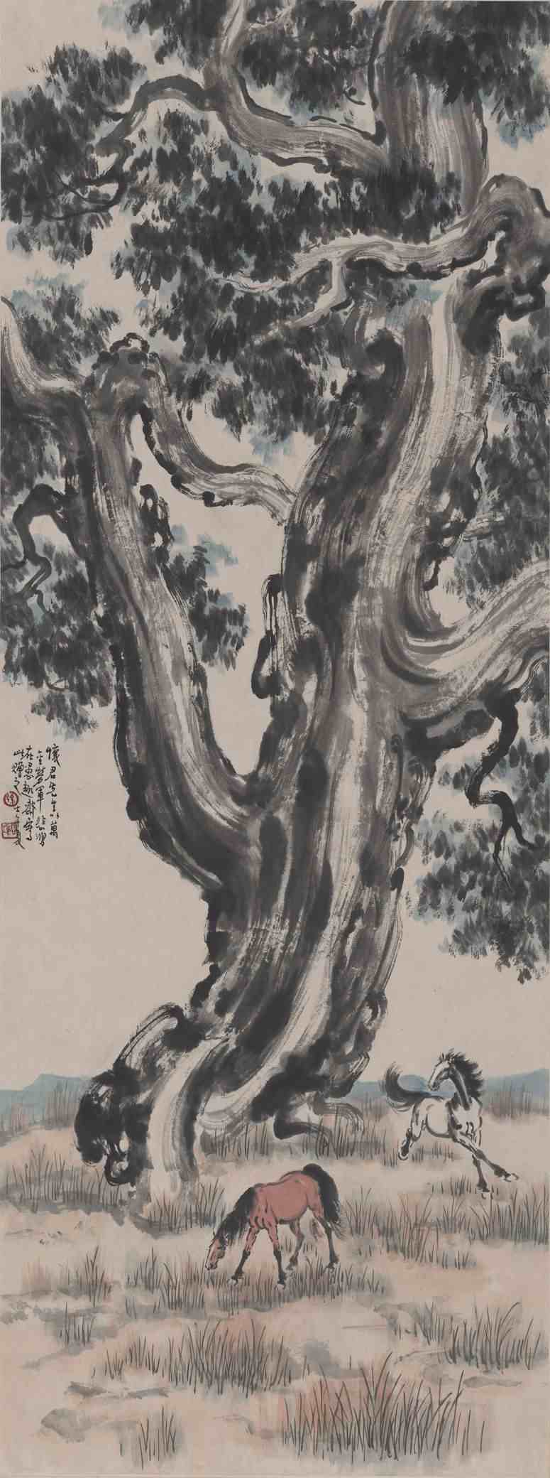中国现代画家徐悲鸿的马画作品欣赏
