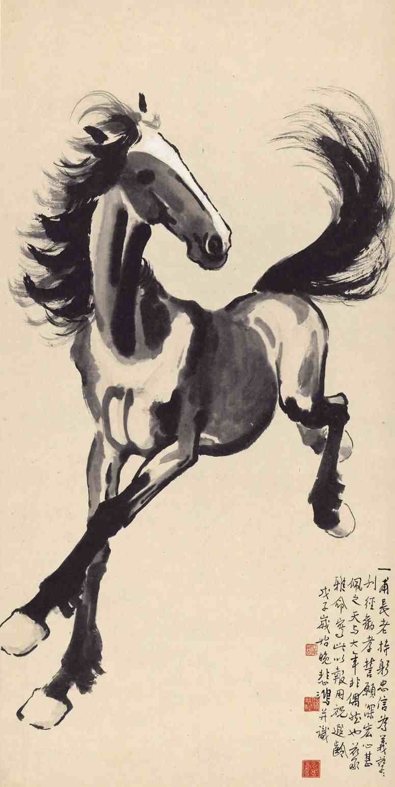 画马的画家|中国现代画家徐悲鸿的马画作品欣赏