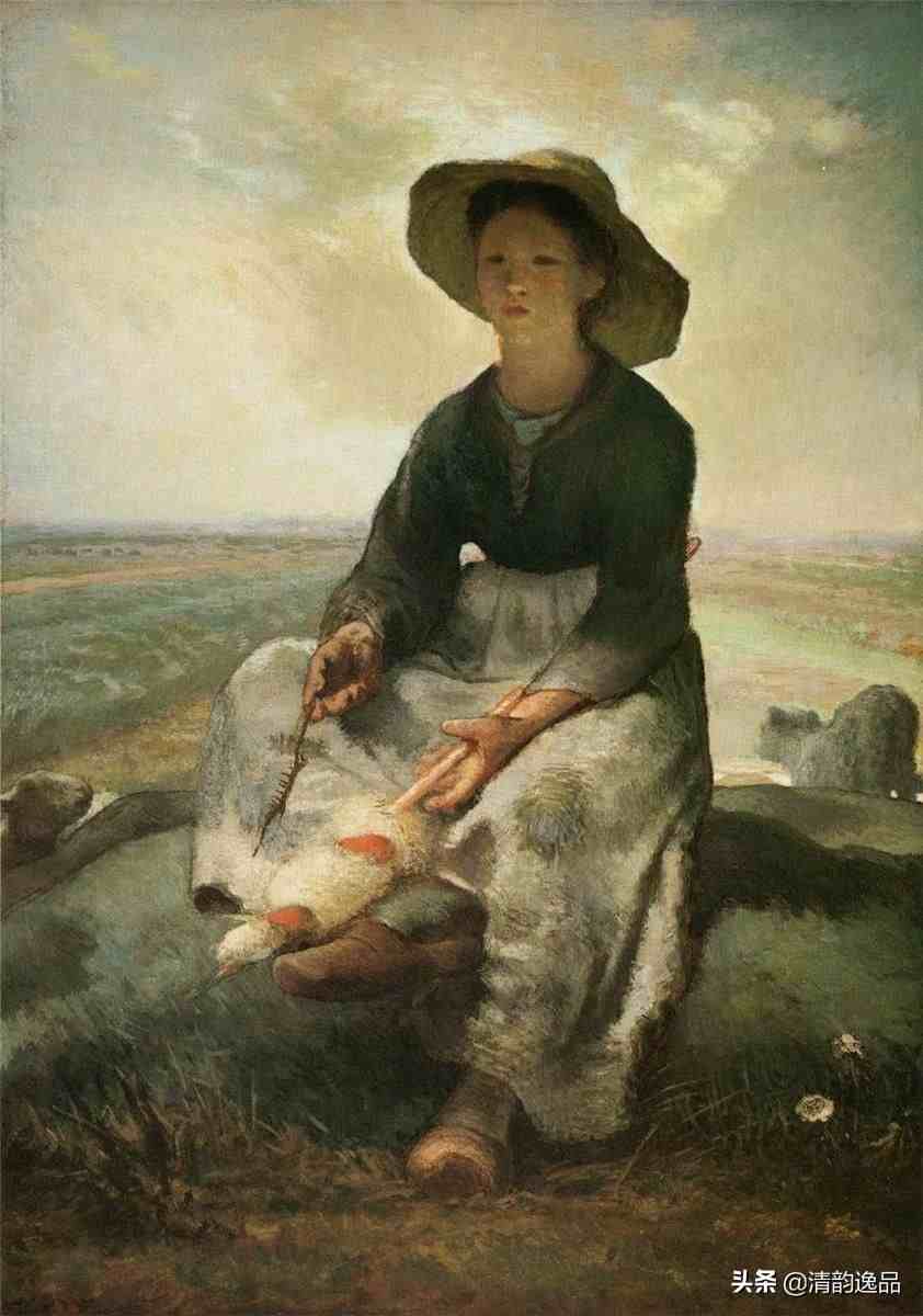 法国伟大的写实主义田园画家米勒油画作品欣赏