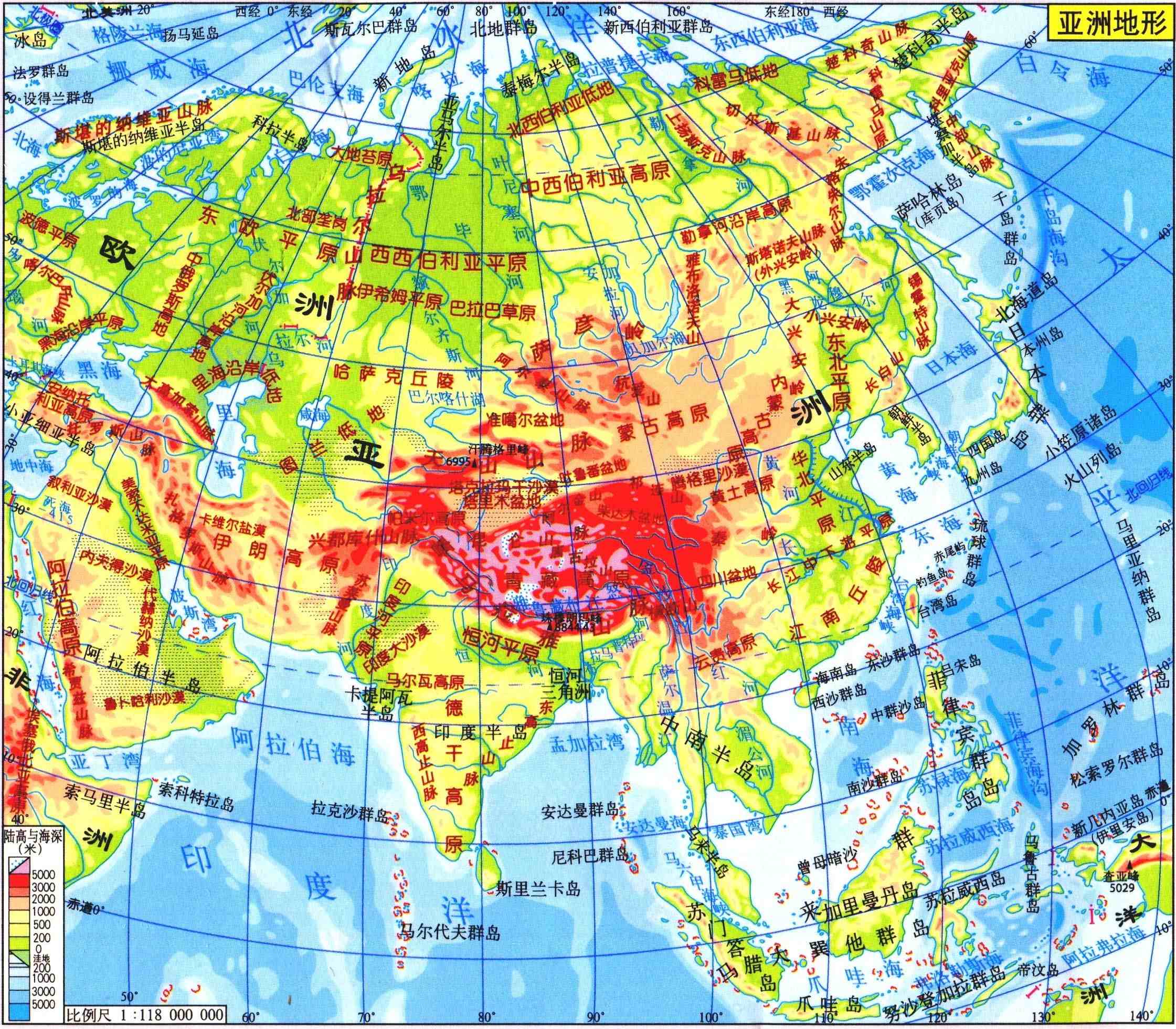 中国地图高清版可放大|中国地图3D版，高清建议收藏