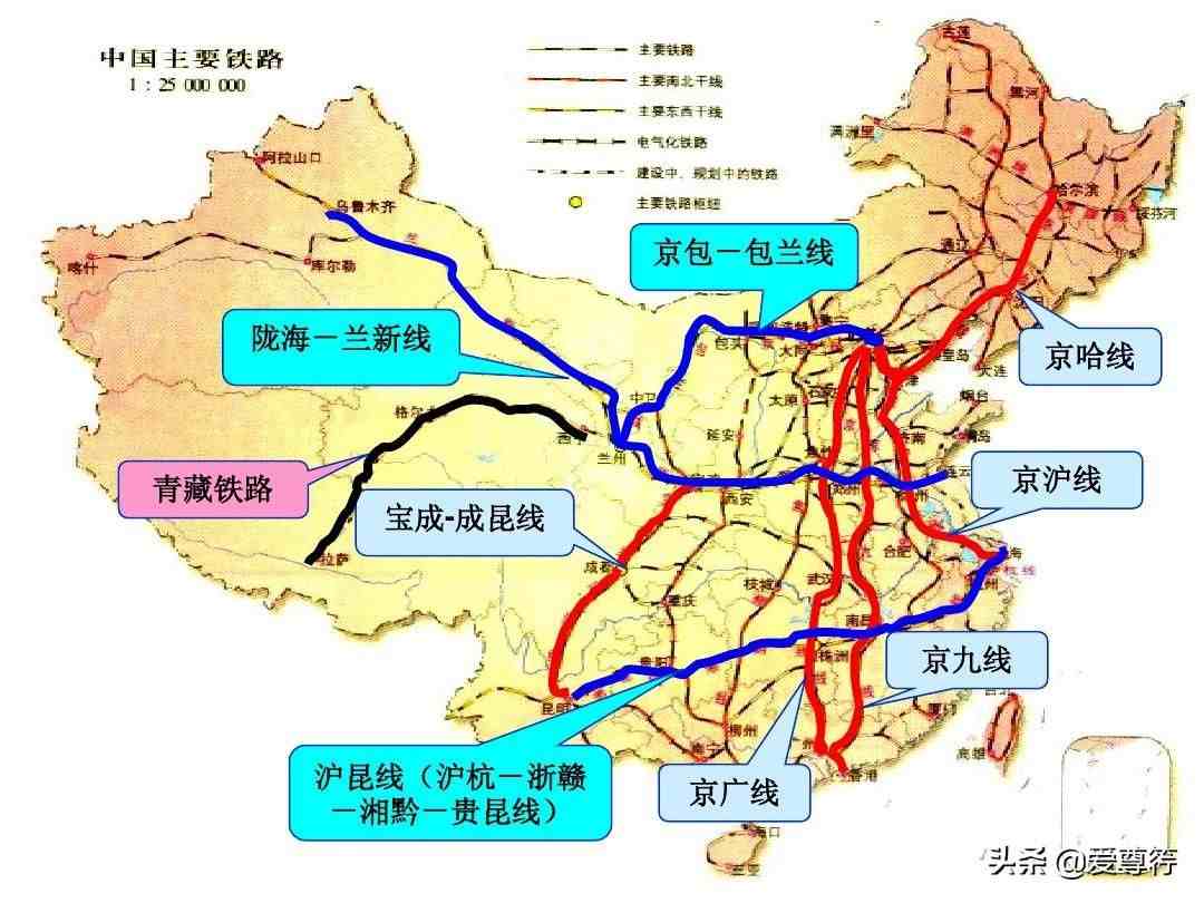 中国铁路线|中国十大主要铁路干线介绍