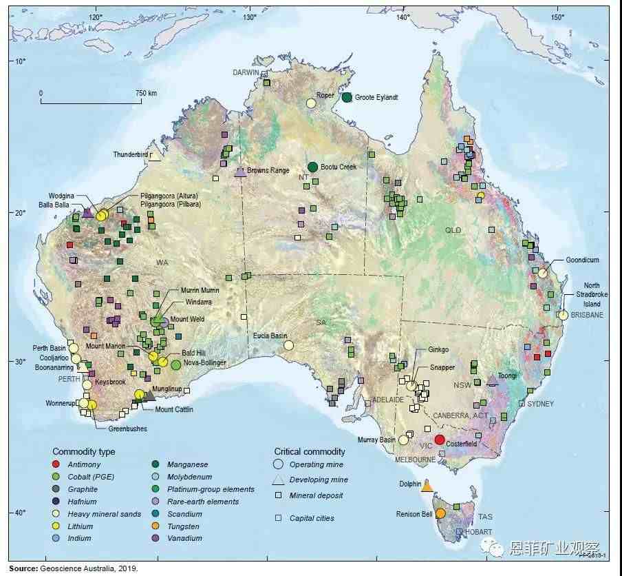 澳大利亚矿产资源|澳大利亚列26种关键矿产资源
