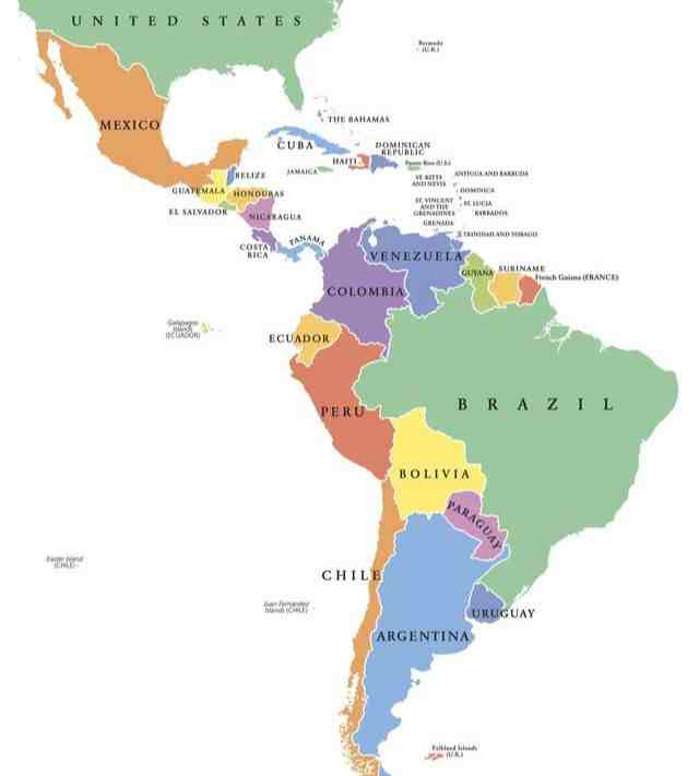 拉丁美洲可不是南美洲，来看看拉丁美洲到底包括哪些地方