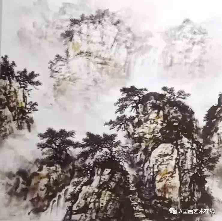 国画山水技法|国画技法——山水的几种画法