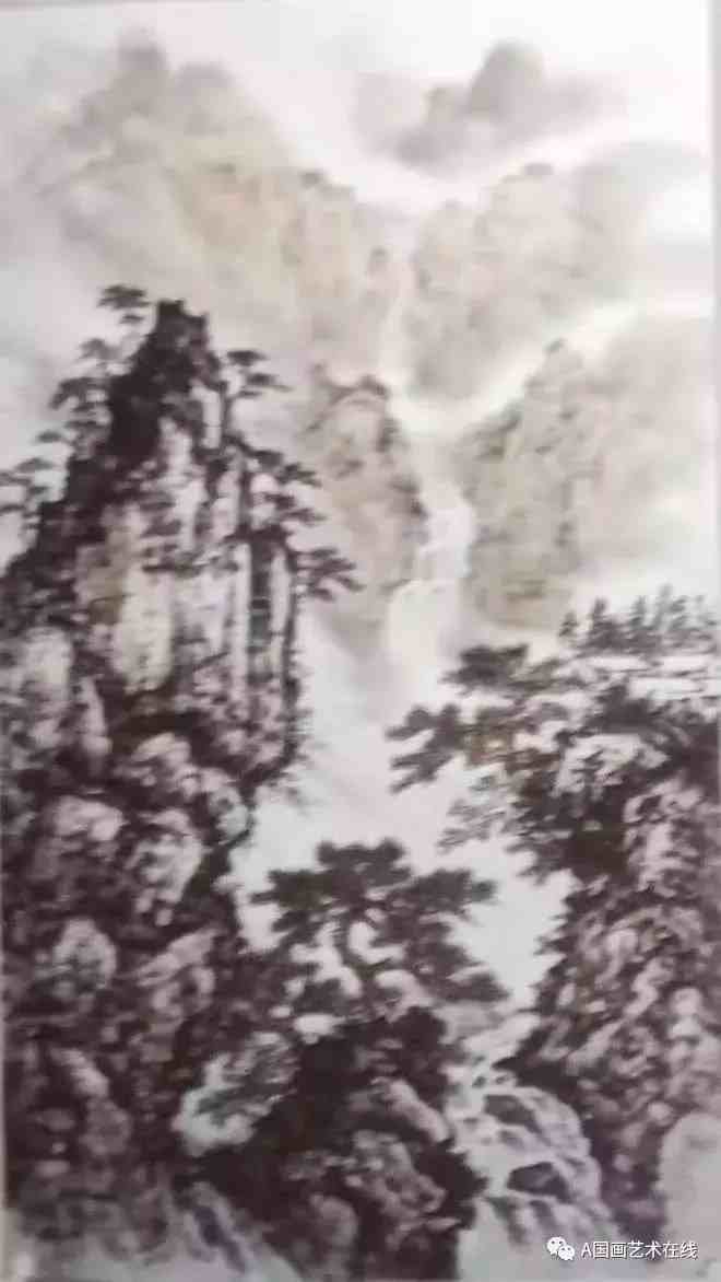 国画技法——山水的几种画法