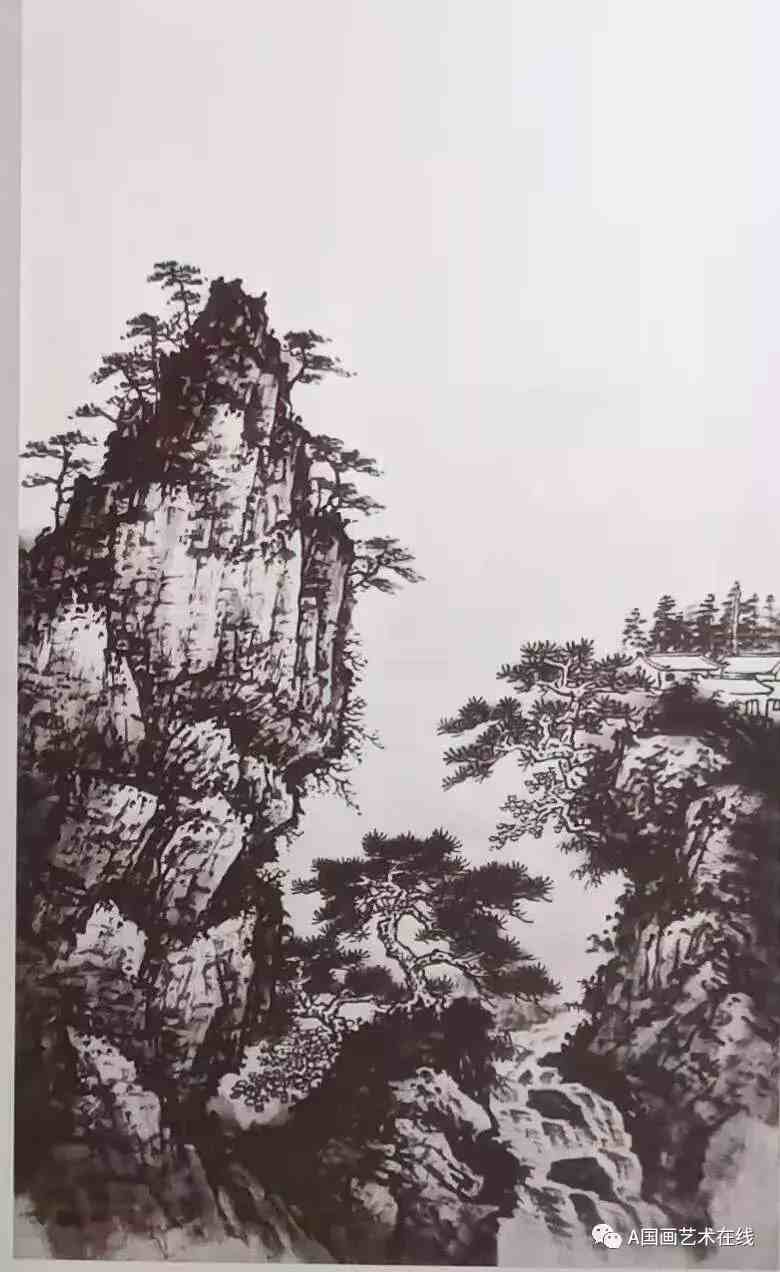 国画技法——山水的几种画法