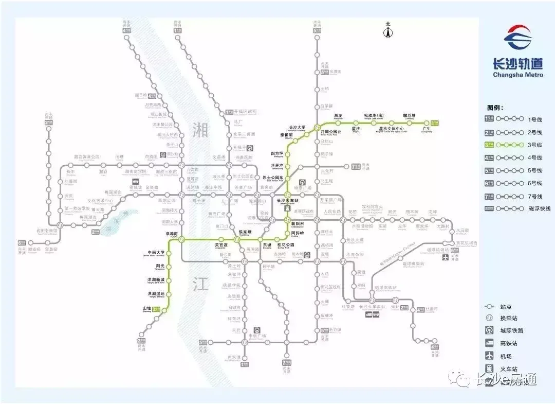 长沙地铁规划图|长沙14条地铁最新建设