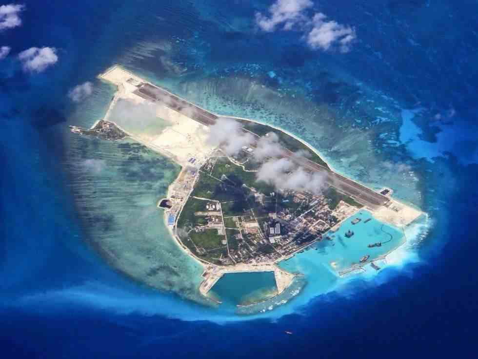 中国吹沙填海创奇迹，7座海礁升级成岛，不沉航母扬国威
