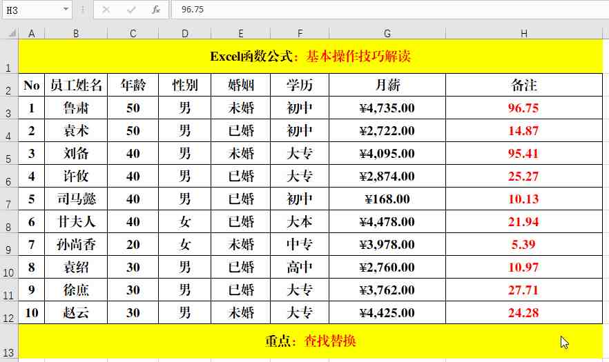 电子表格使用技巧|掌握的15个Excel表格操作技巧