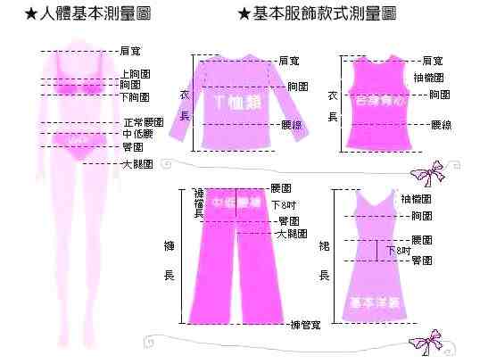 裤子尺码换算|尺码对照表