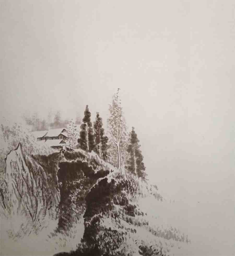 雪怎么画|终于找到雪景画法步骤了！