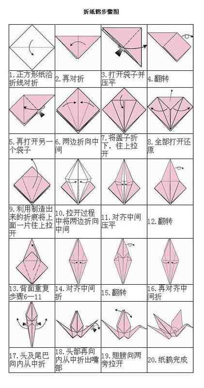 千纸鹤的含义1|千纸鹤的折法图解