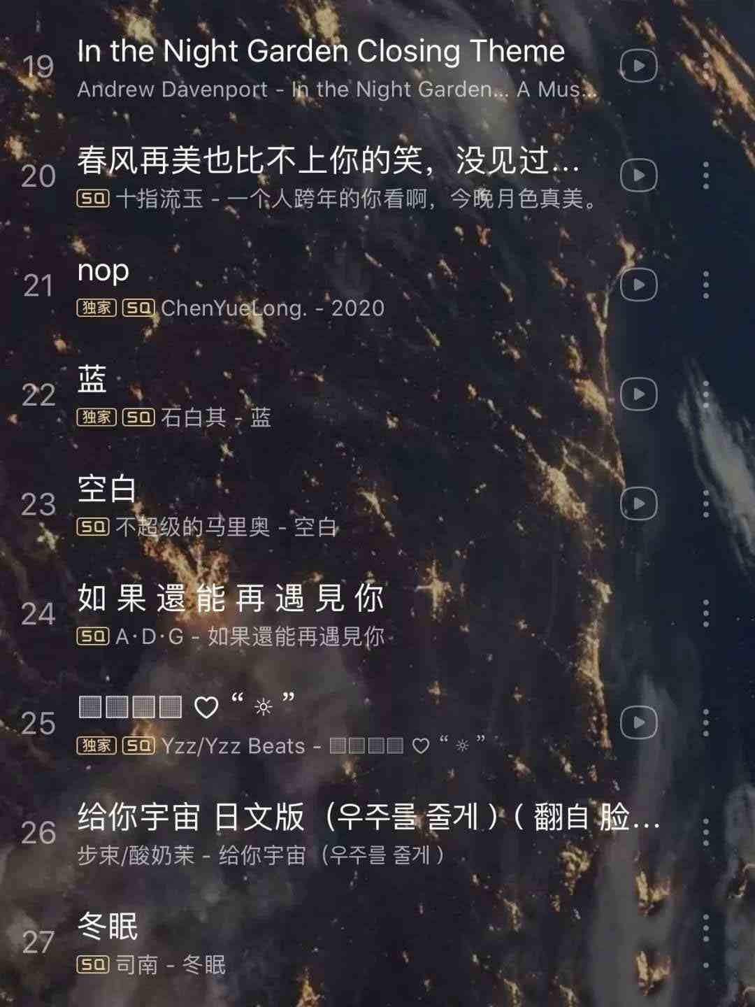 适合晚上一个人听的歌曲-适合晚上孤独听的歌曲 