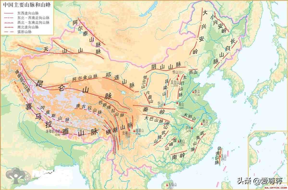 中國十大山脈介紹