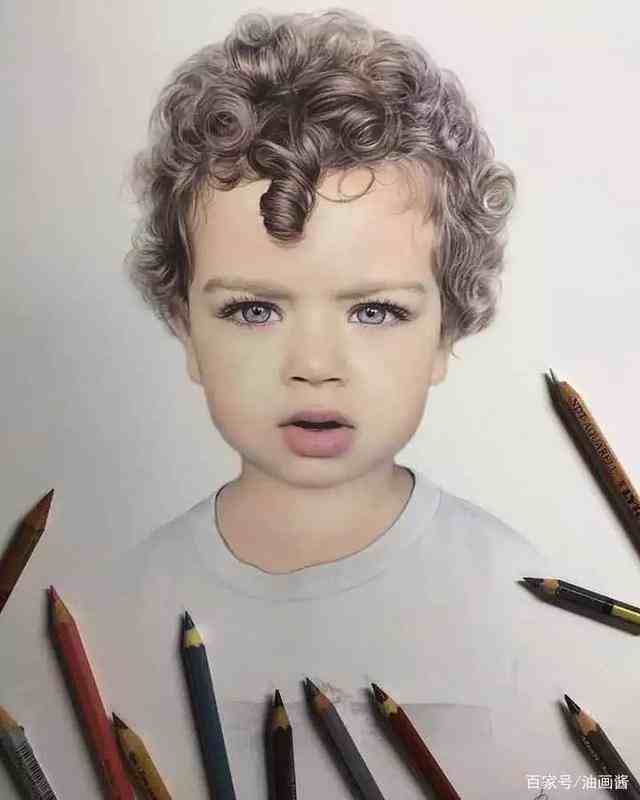 彩色铅笔画（用彩色铅笔画的肖像）
