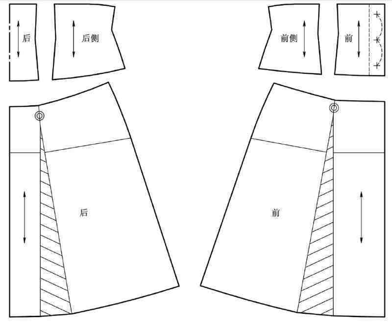 详解四款高腰裙子的结构制图方法 详解高腰裙子的结构制图方法