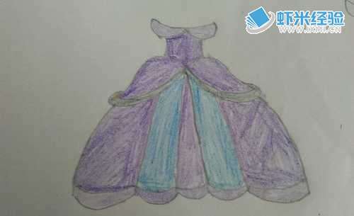 怎么样画童话里的漂亮裙子
