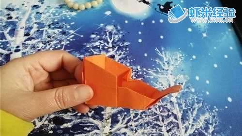 圣诞雪橇折纸__手工折纸飞机的折法