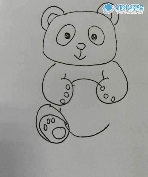 可爱的玩具小熊怎样画