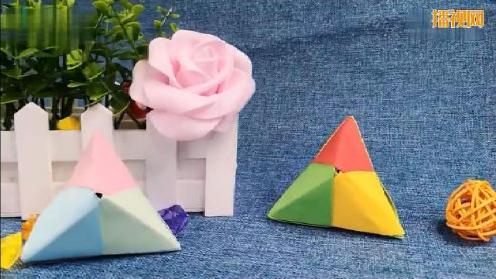 三角粽子手工折纸__三角粽子折纸简单折纸