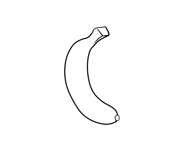 笔画香蕉简画图片大全_笔画香蕉简画怎么画_