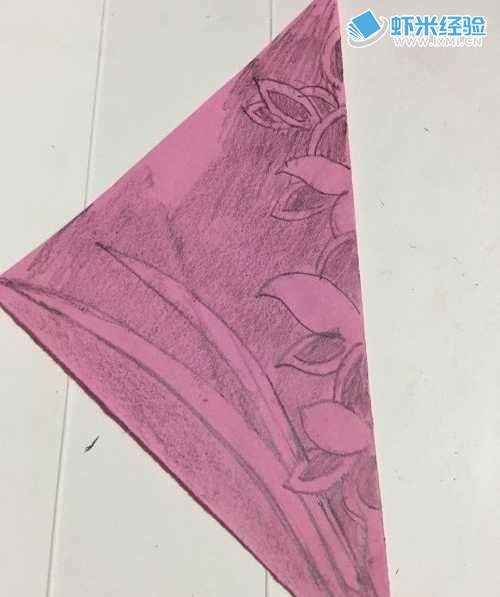 一株漂亮的剑兰花 怎么样用粉色彩纸裁剪