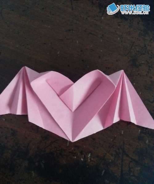 带翅膀折纸心的折法__有翅膀的心怎么折