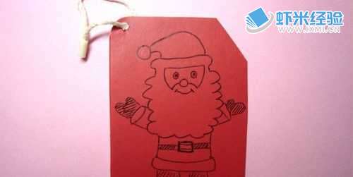 圣诞老人贺卡制作__圣诞卡片标签老人制作图片