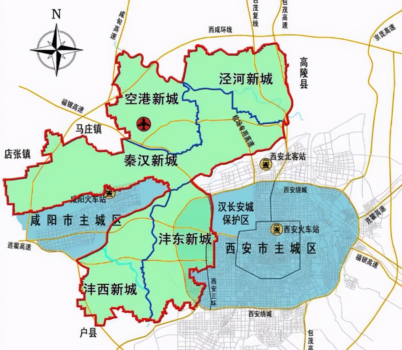 _西咸新区沣西新城最新规划方案_咸阳沣西新城是哪个区