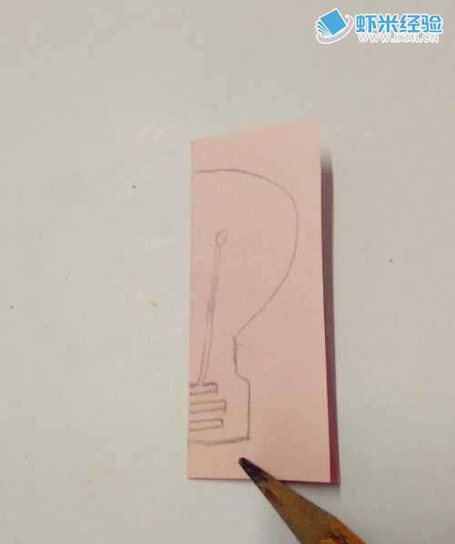 灯泡剪纸怎样做