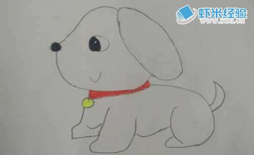 怎样画简笔画可爱的小狗