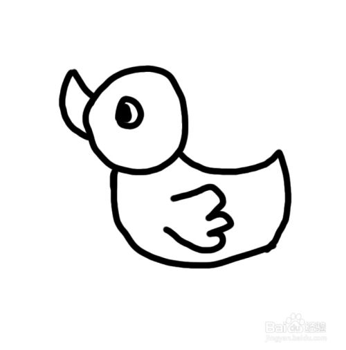 鸭子简单画笔__鸭子小画画笔简画教程视频